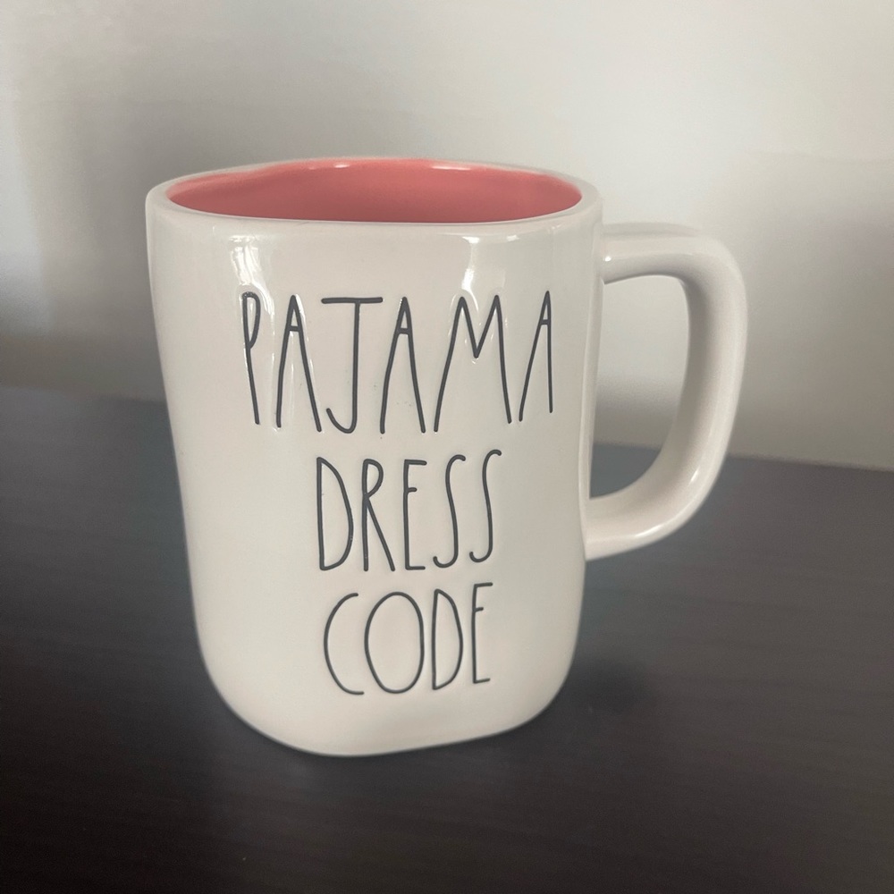 Rae Dunn pajama dress code mug, new without tags